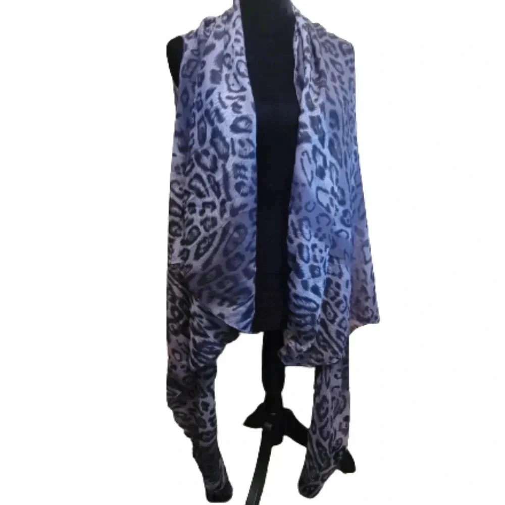 Animal print Scarf Vest